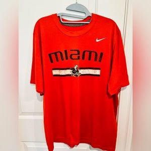NIKE - Dri-Fit MIAMI 🧡💚 Short Sleeve T-shirt - Men XXL